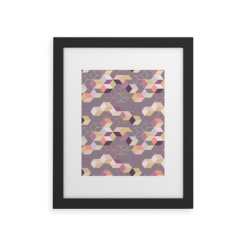 Mareike Boehmer 3D Geometry Cubes 1 Framed Art Print