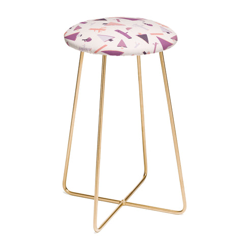Mareike Boehmer 3D Geometry Forest 1 Counter Stool