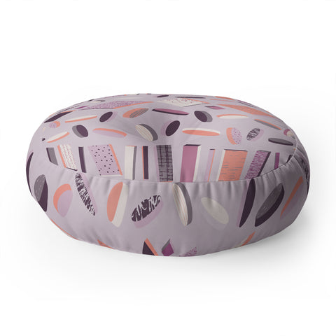 Mareike Boehmer 3D Geometry Lined Up 1 Floor Pillow Round