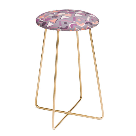 Mareike Boehmer 3D Geometry Stand In Line 1 Counter Stool