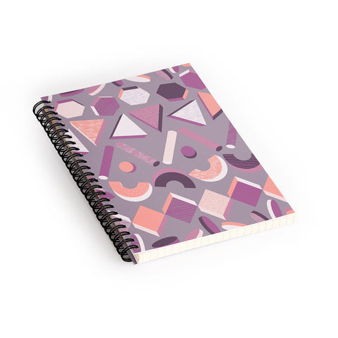 Mareike Boehmer 3D Geometry Stand In Line 1 Spiral Notebook