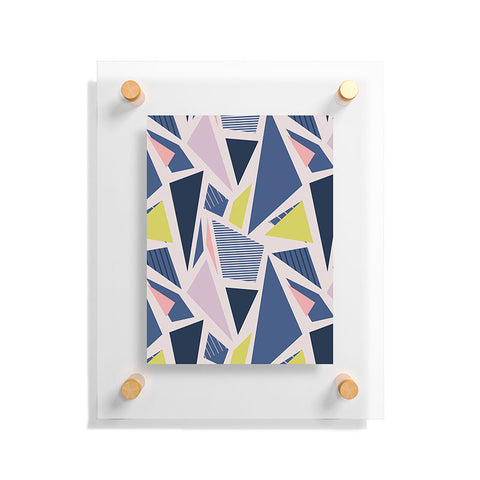 Mareike Boehmer Color Blocking Triangles 1 Floating Acrylic Print