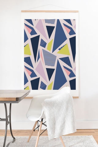 Mareike Boehmer Color Blocking Triangles 1 Art Print And Hanger
