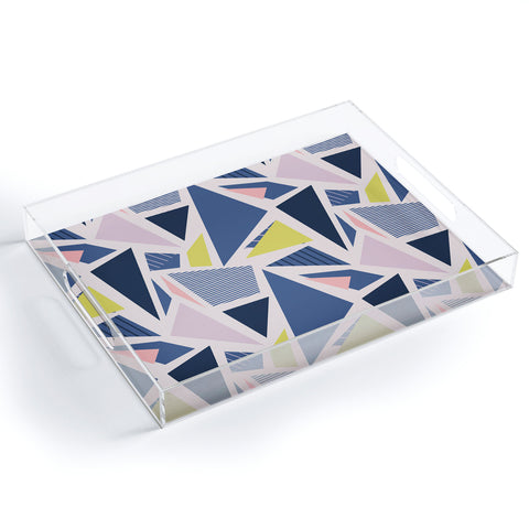 Mareike Boehmer Color Blocking Triangles 1 Acrylic Tray