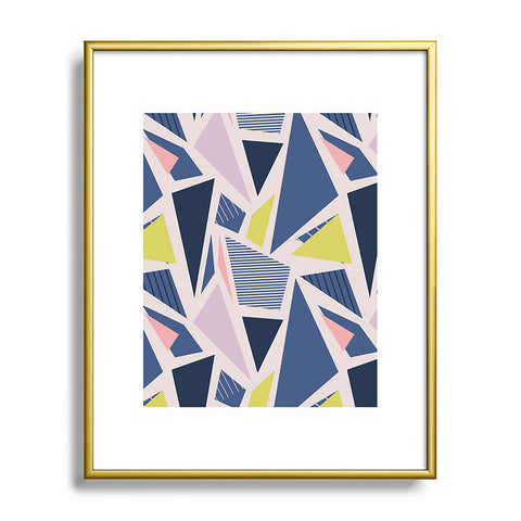 Mareike Boehmer Color Blocking Triangles 1 Metal Framed Art Print