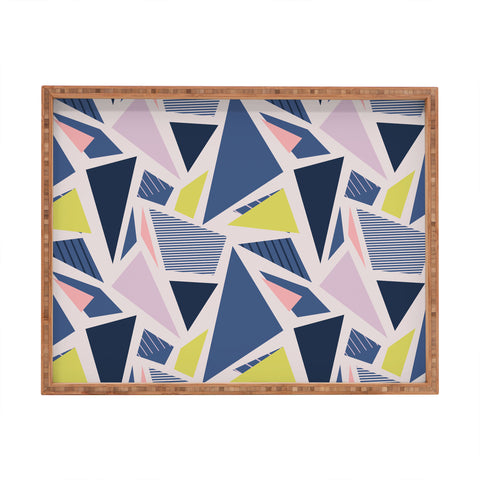 Mareike Boehmer Color Blocking Triangles 1 Rectangular Tray