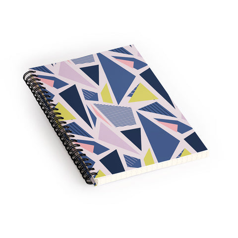 Mareike Boehmer Color Blocking Triangles 1 Spiral Notebook
