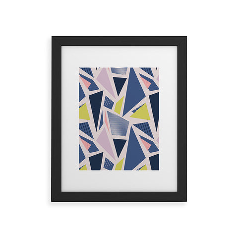 Mareike Boehmer Color Blocking Triangles 1 Framed Art Print