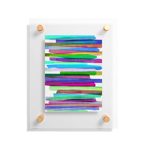 Mareike Boehmer Colorful Stripes 3 Floating Acrylic Print