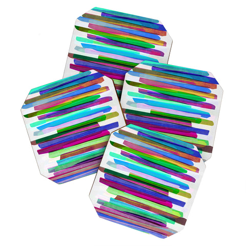 Mareike Boehmer Colorful Stripes 3 Coaster Set