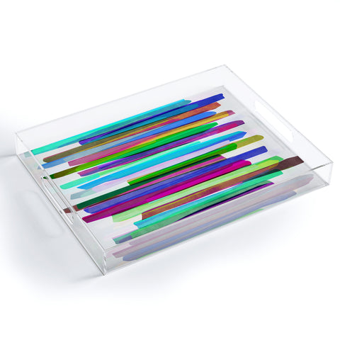 Mareike Boehmer Colorful Stripes 3 Acrylic Tray
