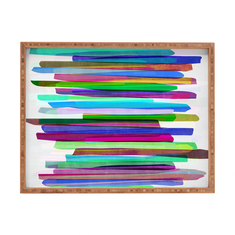 Mareike Boehmer Colorful Stripes 3 Rectangular Tray