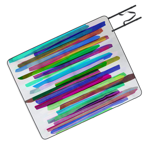 Mareike Boehmer Colorful Stripes 3 Picnic Blanket