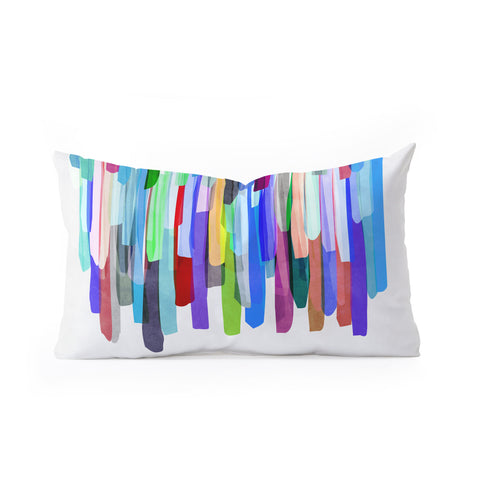 Mareike Boehmer Colorful Stripes 4 Z Oblong Throw Pillow