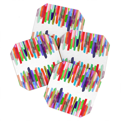 Mareike Boehmer Colorful Stripes 5 Coaster Set