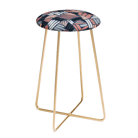 Mareike Boehmer Dots and Lines 1 Strokes Counter Stool