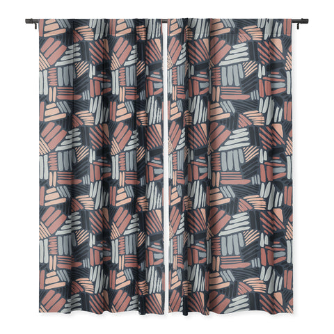 Mareike Boehmer Dots and Lines 1 Strokes Blackout Window Curtain
