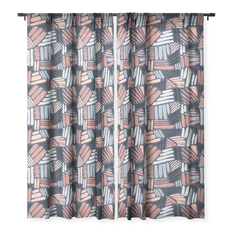 Mareike Boehmer Dots and Lines 1 Strokes Sheer Window Curtain