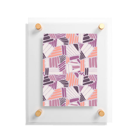 Mareike Boehmer Dots and Lines 1 Strokes Rose Floating Acrylic Print