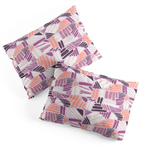 Mareike Boehmer Dots and Lines 1 Strokes Rose Pillow Shams