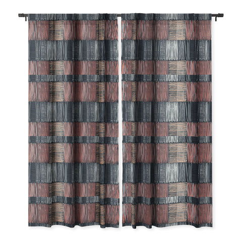 Mareike Boehmer Dots and Lines 2 Fine Lines Blackout Window Curtain