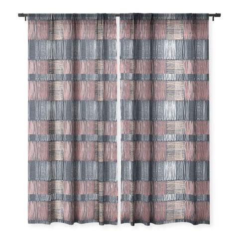 Mareike Boehmer Dots and Lines 2 Fine Lines Sheer Window Curtain