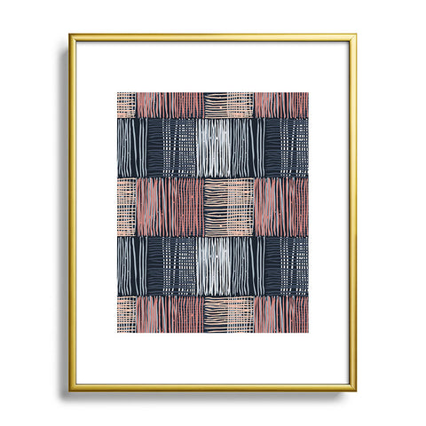 Mareike Boehmer Dots and Lines 2 Fine Lines Metal Framed Art Print