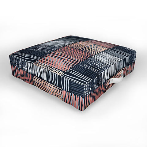 Mareike Boehmer Dots and Lines 2 Fine Lines Outdoor Floor Cushion