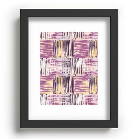 Mareike Boehmer Dots and Lines 2 Fine Lines Rose Recessed Framing Rectangle