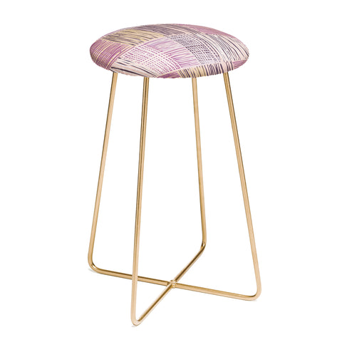 Mareike Boehmer Dots and Lines 2 Fine Lines Rose Counter Stool