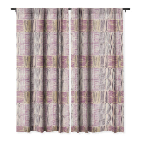 Mareike Boehmer Dots and Lines 2 Fine Lines Rose Blackout Window Curtain