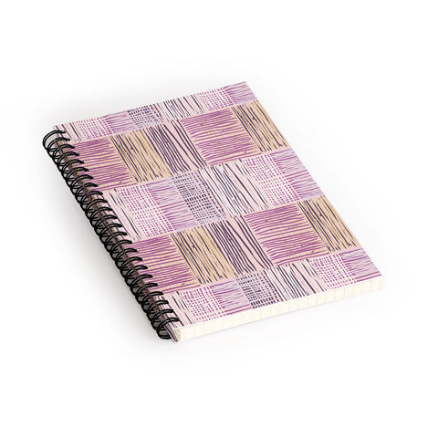 Mareike Boehmer Dots and Lines 2 Fine Lines Rose Spiral Notebook