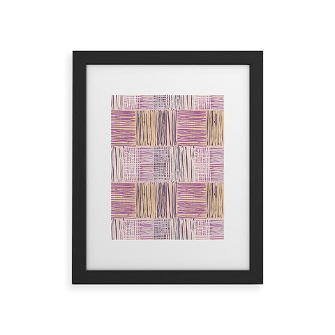 Mareike Boehmer Dots and Lines 2 Fine Lines Rose Framed Art Print