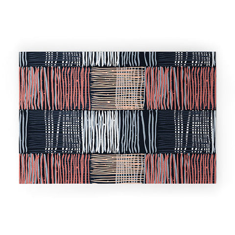 Mareike Boehmer Dots and Lines 2 Fine Lines Welcome Mat