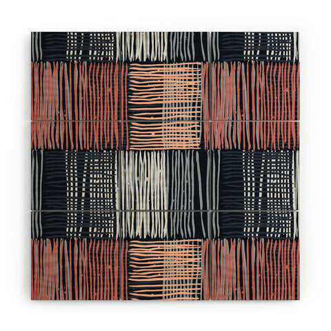 Mareike Boehmer Dots and Lines 2 Fine Lines Wood Wall Mural