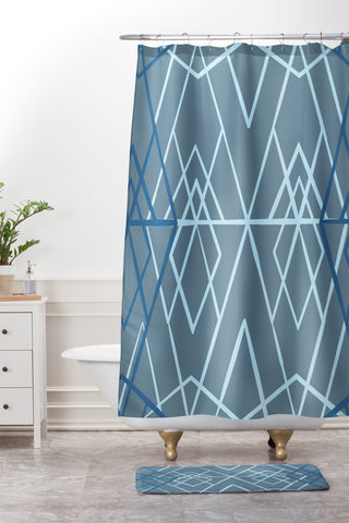Mareike Boehmer Geometric Sketches 1 Shower Curtain And Mat