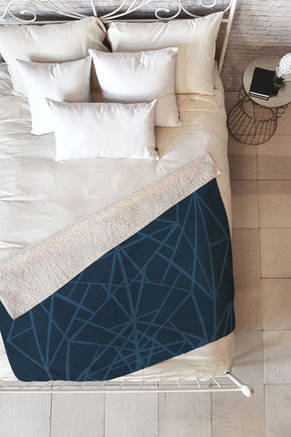 Mareike Boehmer Geometric Sketches 5 Fleece Throw Blanket