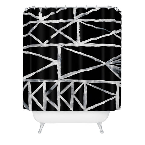 Mareike Boehmer Geometric Watercolor Sketches 1 Shower Curtain