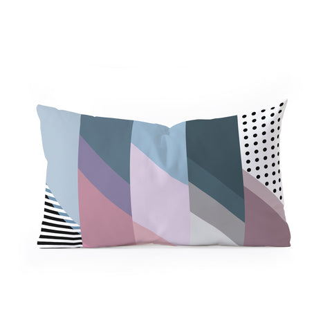 Mareike Boehmer Geometry Blocking 9 Oblong Throw Pillow