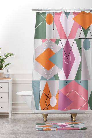 Mareike Boehmer Graphic 145 X Shower Curtain And Mat