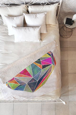 Mareike Boehmer Heart Graphic 5 X Fleece Throw Blanket