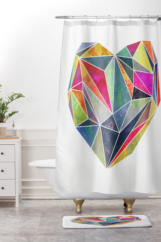 Mareike Boehmer Heart Graphic 5 X Shower Curtain And Mat