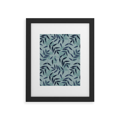 Mareike Boehmer Leaves Scattered 1 Framed Art Print