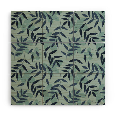 Mareike Boehmer Leaves Scattered 1 Wood Wall Mural