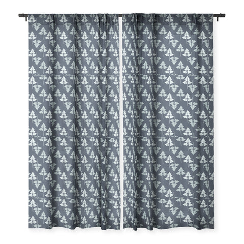 Mareike Boehmer Leaves Up and Down 1 Sheer Window Curtain