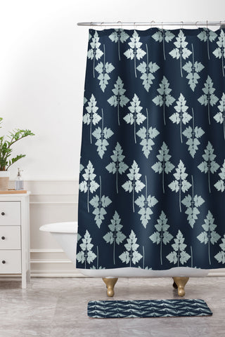 Mareike Boehmer Leaves Up and Down 1 Shower Curtain And Mat