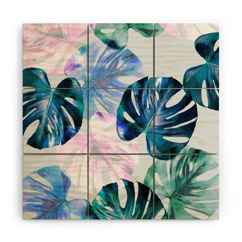 Mareike Boehmer Monstera 4 Wood Wall Mural