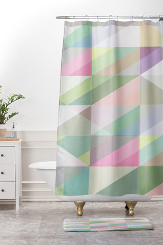 Mareike Boehmer Nordic Combination 8 XY Shower Curtain And Mat