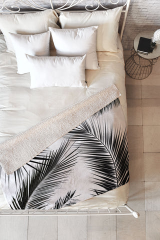 Mareike Boehmer Palm Leaves 10 Fleece Throw Blanket