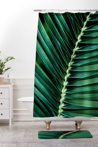 Mareike Boehmer Palm Leaves 14 Shower Curtain And Mat